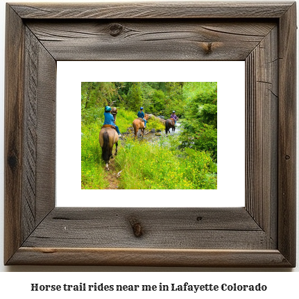 horse trail rides near me in Lafayette, Colorado